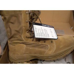 MENS NWT MAELSTROM COYOTE BRN 9" MIL LITE USA MADE BOOOTS SZ 15 WIDE